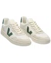 Veja V-90 Leather Sneaker In White