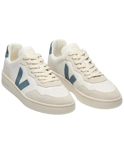Veja V-90 Leather & Suede Sneaker In Neutral