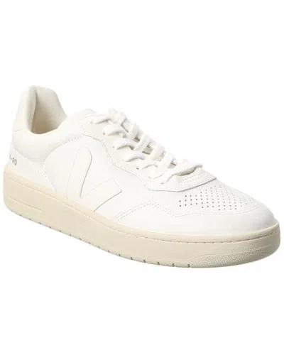 Veja V-90 Leather Sneaker In White