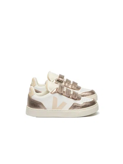 Veja V-90 Mini Sneakers For Kids In Neutral