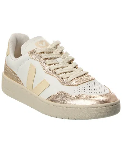 Veja V-90 O.t. Leather Sneaker In Multi