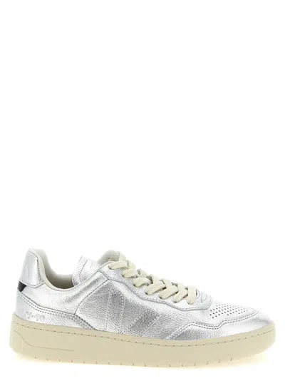 Veja V 90 Sneakers Metallic Finish Perforated In Multi