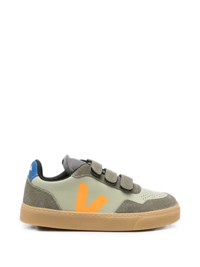 Veja Kids' V-90 Touch-strap Sneakers In Multi
