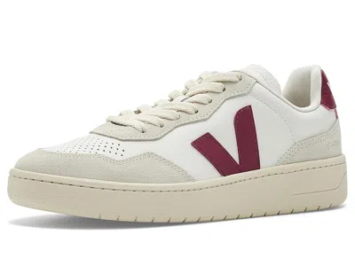 Veja V-90 Leather Sneakers In White
