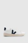 Veja Campo White And Black Low Top Sneakers In Vegan Leather Unisex In White Nautico