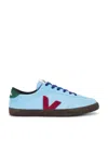 Veja Man Sneakers Azure Size 12 Leather In Aqua  Marsala  & Eagle