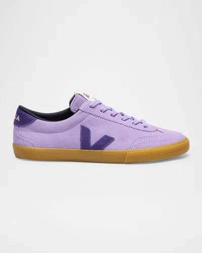 VEJA VOLLEY BICOLOR SUEDE LOW-TOP SNEAKERS