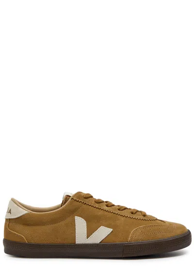 Veja Volley Brushed Suede Sneakers In Brown