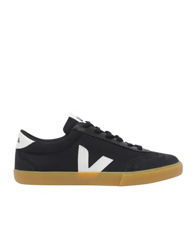 VEJA VEJA LOGO PATCH LACE-UP SNEAKERS