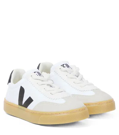 Veja Kids' Volley Canvas Sneakers In White