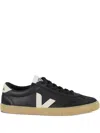 Veja Volley O.t Sneakers In Black Suede And Leather In Black