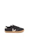 Veja Volley O.t Sneakers In Black Suede And Leather In Black
