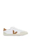 Veja Volley Leather And Suede Low-top Sneakers In White