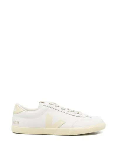 Veja Volley Low-top Contrast-panel Sneakers In White