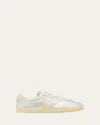 Veja Low-top Metallic Finish Rubber Sole Sneaker In Silver Pierre