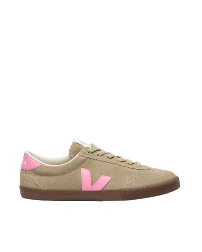 Veja Sneakers Volley Suede Taupe Malibu Bark In Gray