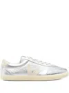 Veja Low-top Metallic Finish Rubber Sole Sneaker