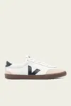 Veja Multicolor Suede And Fabric Volley Sneakers In White