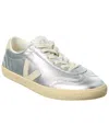 Veja Volley Leather Sneakers Color Silver