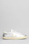 Veja Low-top Metallic Finish Rubber Sole Sneaker