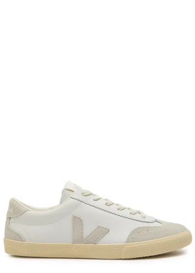 VEJA VEJA VOLLEY PANELLED GRAINED LEATHER SNEAKERS