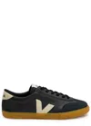 Veja Volley Panelled Grained Leather Sneakers In Multi