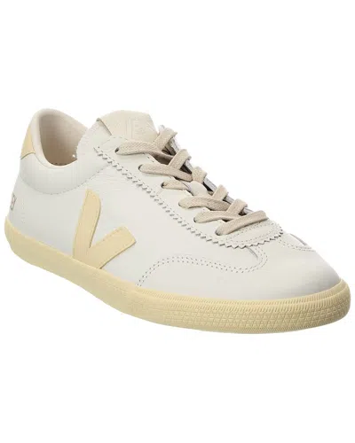 Veja Volley Signature Leather Sneaker In Neutral