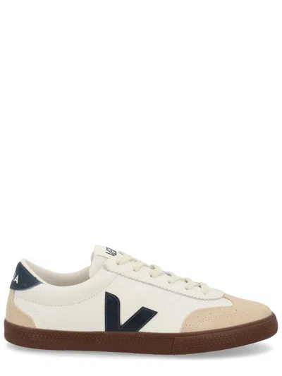 Veja Low-top Volley Sneakers In Leather In White
