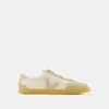 Veja Volley Suede Trainers In Beige