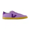 Veja Volley Sneakers In Viola Suede In Purple