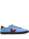 Veja Man Sneakers Azure Size 12 Leather In Blue