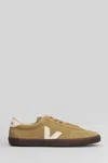 Veja Volley Sneakers In Beige Suede In Brown
