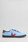 Veja Volley Sneakers In Cyan Suede In Cyan