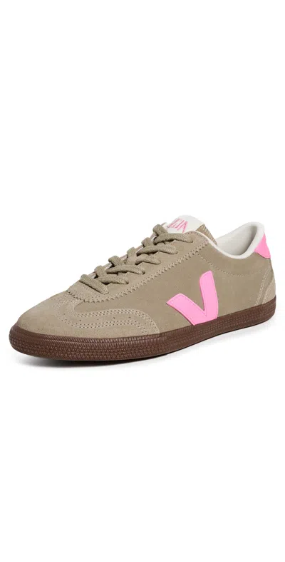 Veja Sneakers Volley Suede Taupe Malibu Bark In Gray