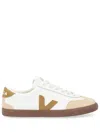 Veja Low-top Sneakers With Beige Suede Accents In White