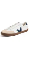 Veja Multicolor Suede And Fabric Volley Sneakers In White