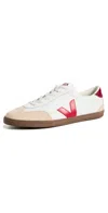 Veja Volley Sneakers In White/pekin/bark