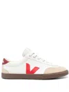 Veja Volley O. T. Leather Sneakers White Pekin Bark In Bianco