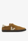 Veja Volley Tent Brown And White Suede Sneakers In Brown