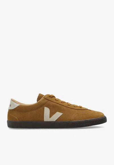 Veja Volley Suede Low-top Sneakers In Beige