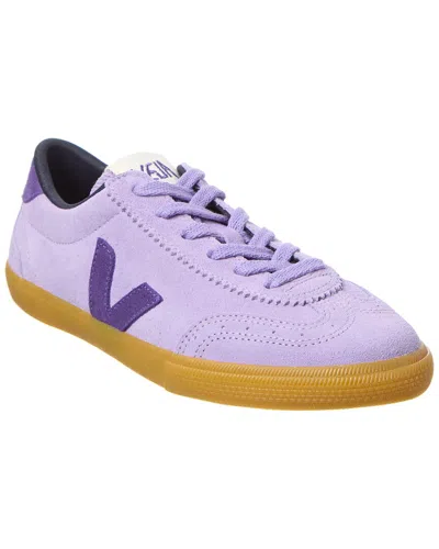 Veja Volley Sneakers In Viola Suede In Purple