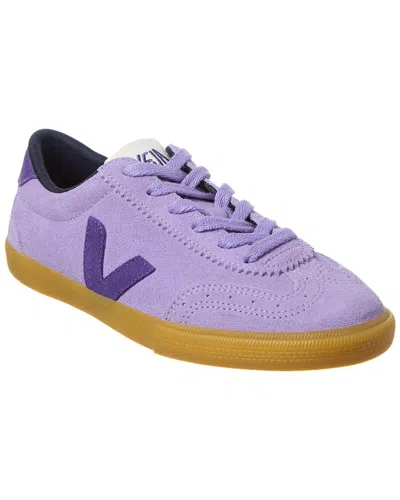 Veja Volley Sneakers In Viola Suede In Purple