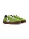 Veja Kids Suede Small Volley Trainers In Green