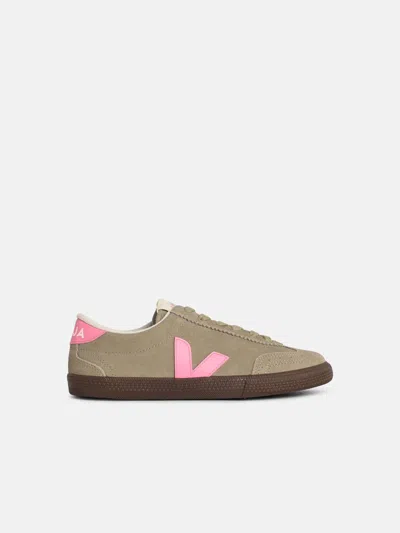 Veja Sneakers Volley Suede Taupe Malibu Bark In Gray