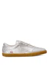 Veja Nk Collaboration Metallic Leather Sneakers In Silver
