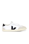 Veja V-10 Panelled Sneakers In White & Black
