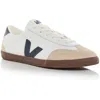 Veja Volley Womens Lace-up Leather Casual And Fashion Sneakers In White