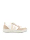 Veja V10 Chromefree Leather Sneakers In White