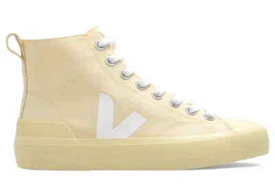 Pre-owned Veja Wata Ii Canvas Sole Sneakers In White/butter