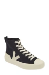 Veja Wata Ii High Top Sneakers In Black Pierre